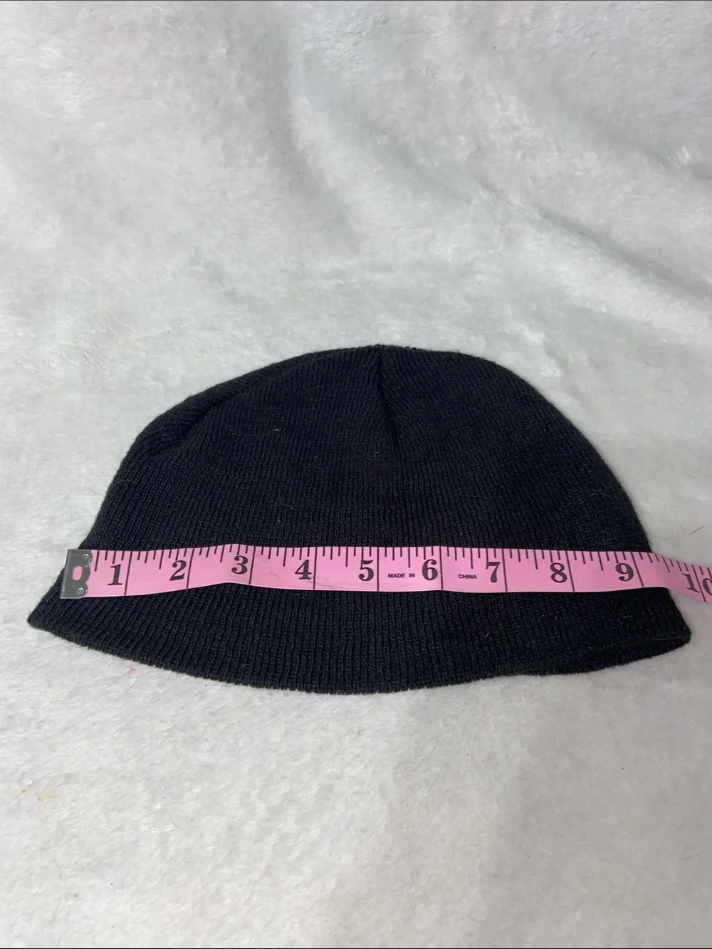 Black Knit Beanie Hat - Unbranded